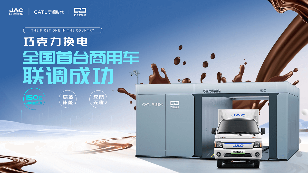 JAC CATL Batterietausch 150 Sekunden