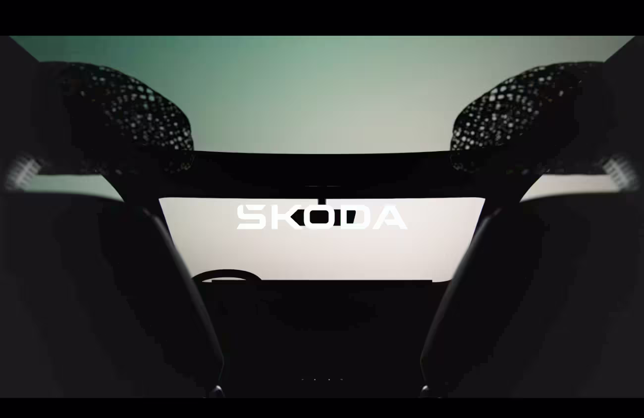 Skoda Vision O e-Octavia Innenraum Kopfstützen.